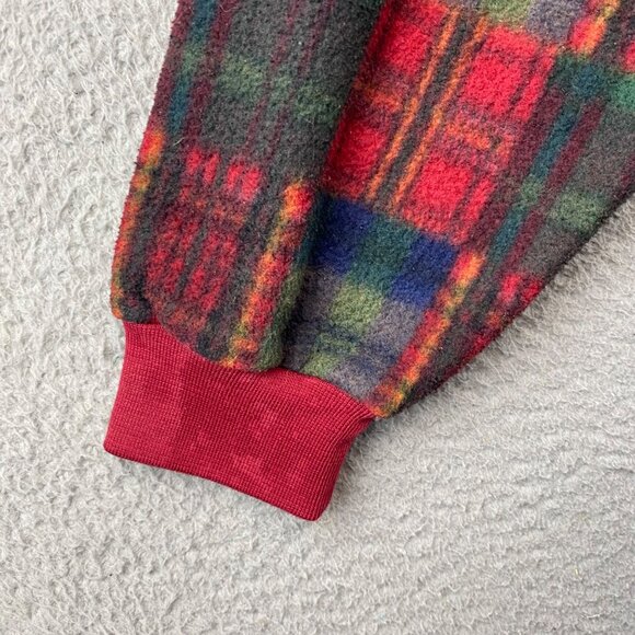 Vintage SPORT mobility Plaid Pullover Sweater jacket size L - Picture 10 of 11